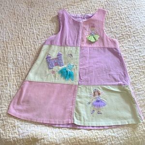 Vintage Pastel Spring Princess Corduroy Dress